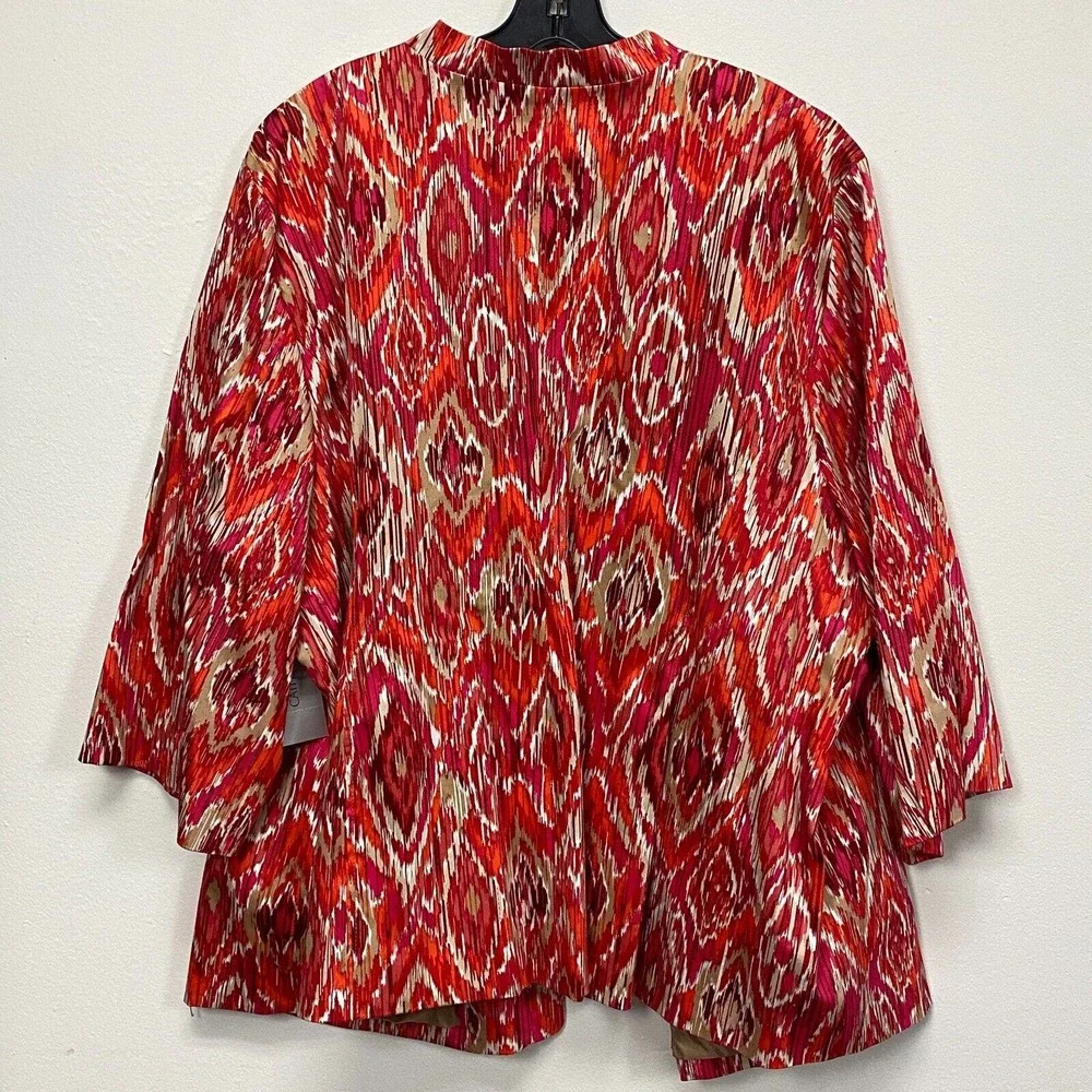 Maggie Barnes for Catherines Open Blazers Women Plus Sz 3x‎ Abstract Print